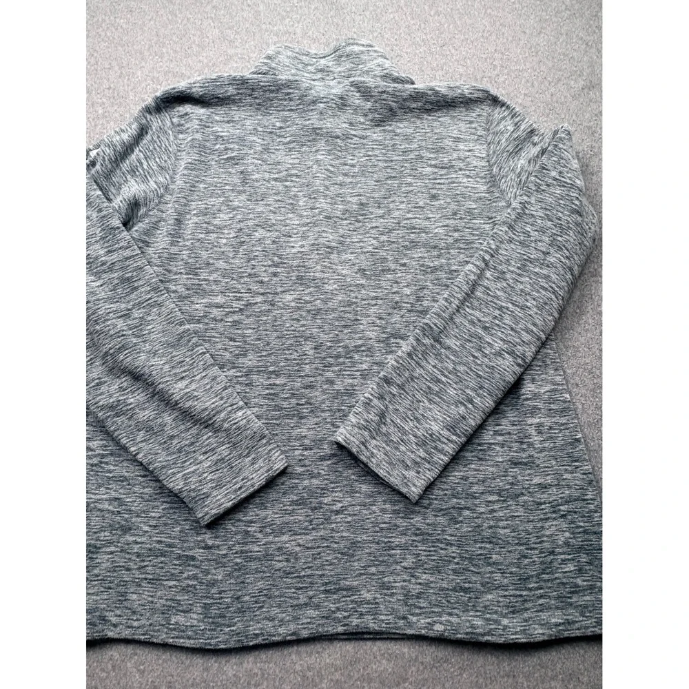 Eddie Bauer First Ascent Mens T2XL 1/4 Zip Fleece Pullover Gray Space Dye‎
